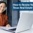 Focused agent studying online to renew a texas real estate license
